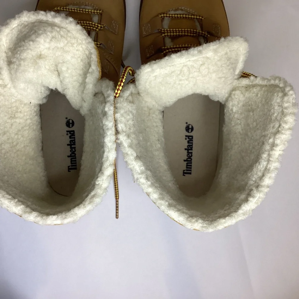Timberland Dausette Fleece Fold Down Boots Size 8.5